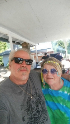 Larry and Karen enjoying the day